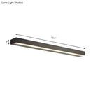 GobekUsa Contemporary Black/Silver LED Vanity Light in White/Warm for Linear Vanity Sconce - 16"/19.5"/23.5" Wide