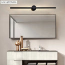 GobekUsa Contemporary LED Wall Sconce - Slim Metal Design with Natural Light - 21.5"/28"/36" Width - Black Finish for Bedroom Mounting