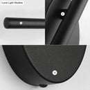 GobekUsa Contemporary LED Wall Sconce - Slim Metal Design with Natural Light - 21.5"/28"/36" Width - Black Finish for Bedroom Mounting