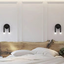 GobekUsa Contemporary U-Shaped 2-Light Black Wall Mounted Lighting with Opal Glass Shade