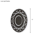 GobekUsa Contemporary Acrylic Disk Wall Light: Black/White LED Sconce Fixture for Living Room - Warm/White Light