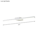 GobekUsa Contemporary LED Vanity Wall Sconce in Natural Light - Linear Metal, White/Black, 16" to 31.5" Wide