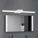 GobekUsa Contemporary LED Vanity Wall Sconce in Natural Light - Linear Metal, White/Black, 16" to 31.5" Wide