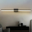 GobekUsa Contemporary LED Vanity Wall Sconce in Natural Light - Linear Metal, White/Black, 16" to 31.5" Wide