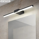 GobekUsa Contemporary LED Vanity Wall Sconce in Natural Light - Linear Metal, White/Black, 16" to 31.5" Wide