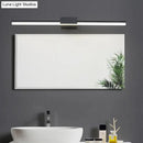 GobekUsa Contemporary LED Vanity Wall Sconce in Natural Light - Linear Metal, White/Black, 16" to 31.5" Wide