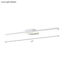 GobekUsa Contemporary LED Vanity Wall Sconce in Natural Light - Linear Metal, White/Black, 16" to 31.5" Wide