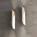 GobekUsa Contemporary Black/White Rolling Sconce Light Fixture - Up/Down Wall Sconce with 2 Lights