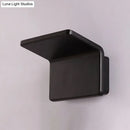 GobekUsa Contemporary Aluminum LED Wall Lamp - 4"/8" Wide Bend Square Sconce Light Fixture in Black/White