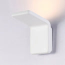 GobekUsa Contemporary Aluminum LED Wall Lamp - 4"/8" Wide Bend Square Sconce Light Fixture in Black/White