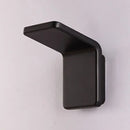 GobekUsa Contemporary Aluminum LED Wall Lamp - 4"/8" Wide Bend Square Sconce Light Fixture in Black/White