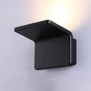 GobekUsa Contemporary Aluminum LED Wall Lamp - 4"/8" Wide Bend Square Sconce Light Fixture in Black/White