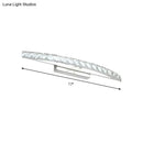 GobekUsa Contemporary Crystal Silver Wall Sconce Light - Bow Shaped Vanity Lighting for Bathroom - Warm/White Light - 17"/21"/27.5" Wide