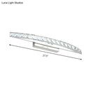 GobekUsa Contemporary Crystal Silver Wall Sconce Light - Bow Shaped Vanity Lighting for Bathroom - Warm/White Light - 17"/21"/27.5" Wide