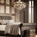 GobekUsa Crystal LED Chandelier: Contemporary Orb Pendant Light for Home Decor