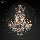 GobekUsa Crystal LED Chandelier: Contemporary Orb Pendant Light for Home Decor