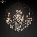 GobekUsa Crystal LED Chandelier: Contemporary Orb Pendant Light for Home Decor
