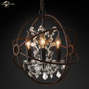 GobekUsa Crystal LED Chandelier: Contemporary Orb Pendant Light for Home Decor