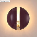 GobekUsa Contemporary Purple Spaced Dome Wall Sconce - Metal 1-Light Mounted Lamp Fixture