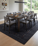 Charcoal Gabbeh Border Hand Loomed Wool Area Rug - Traditional Contemporary Design by The Rug Decor