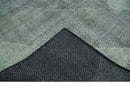 Contemporary Charcoal, Silver and Beige Design 9x12 Hand knotted wool Area Rug by The Rug Decor