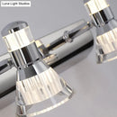 GobekUsa Conic Sconce Light - Contemporary Style Aluminum Vanity Lighting with 2/3/4 Warm/White Lights for Bathroom, Made of Stainless Steel