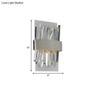 GobekUsa Contemporary Chrome LED Crystal Wall Sconce - Elegant Bedroom Lighting Solution