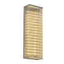 GobekUsa Contemporary Chrome LED Wall Sconce: Clear Glass Bar Mount Light