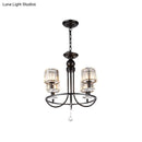 GobekUsa Contemporary Crystal Chandelier - 4/6/8 Lights Circle Hanging Light in Black for Bedroom