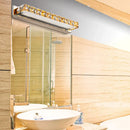 GobekUsa Contemporary Crystal Gold Wall Sconce - Linear Vanity Light with Warm/White Light for Bathroom - Multiple Width Options