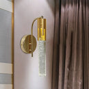 GobekUsa Contemporary Crystal Gold Wall Sconce LED Light for Living Room
