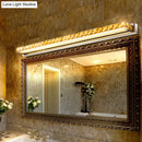 GobekUsa Contemporary Crystal Gold Wall Sconce - Linear Vanity Light with Warm/White Light for Bathroom - Multiple Width Options
