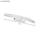 GobekUsa Contemporary Crystal Silver Wall Sconce Light - Bow Shaped Vanity Lighting for Bathroom - Warm/White Light - 17"/21"/27.5" Wide