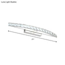 GobekUsa Contemporary Crystal Silver Wall Sconce Light - Bow Shaped Vanity Lighting for Bathroom - Warm/White Light - 17"/21"/27.5" Wide