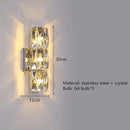GobekUsa Contemporary Crystal Wall Sconce for Bedside, Bathroom, Corridor, Aisle, TV Background Lighting