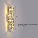 GobekUsa Contemporary Crystal Wall Sconce for Bedside, Bathroom, Corridor, Aisle, TV Background Lighting