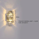 GobekUsa Contemporary Crystal Wall Sconce for Bedside, Bathroom, Corridor, Aisle, TV Background Lighting