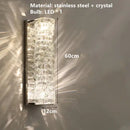 GobekUsa Contemporary Crystal Wall Sconce for Bedside, Bathroom, Corridor, Aisle, TV Background Lighting