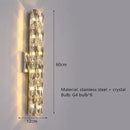 GobekUsa Contemporary Crystal Wall Sconce for Bedside, Bathroom, Corridor, Aisle, TV Background Lighting