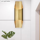 GobekUsa Contemporary Brass Wall Sconce Light with 1 Head - Linear Design for Living Room