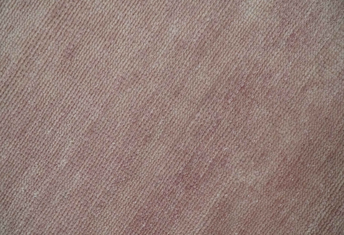 Contemporary Peach Hand-Knotted Wool Area Rug Artisan Crafted, photo 7 of 13