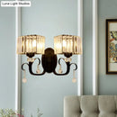 GobekUsa Contemporary Black Metal Wall Sconce Light - Scrolling Arm Corridor Lamp