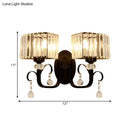 GobekUsa Contemporary Black Metal Wall Sconce Light - Scrolling Arm Corridor Lamp