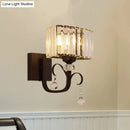 GobekUsa Contemporary Black Metal Wall Sconce Light - Scrolling Arm Corridor Lamp