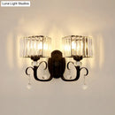 GobekUsa Contemporary Black Metal Wall Sconce Light - Scrolling Arm Corridor Lamp