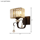 GobekUsa Contemporary Black Metal Wall Sconce Light - Scrolling Arm Corridor Lamp