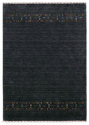 Contemporary Design Charcoal Hand Loomed Wool Area Rug