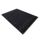 Contemporary Design Charcoal Hand Loomed Wool Area Rug