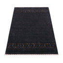 Contemporary Design Charcoal Hand Loomed Wool Area Rug