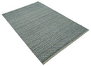 Gray and Beige Hand Knotted Wool Area Rug Contemporary Traditional Elegant Style by The Rug Decor